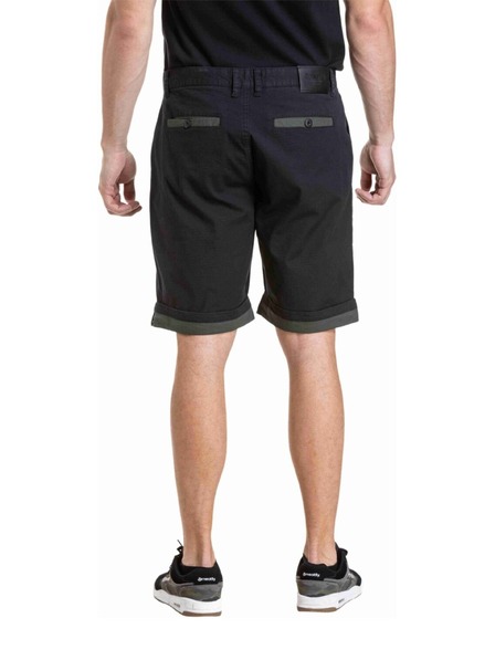 Meatfly Meatfly muške kratke hlače Barry 2.0 Black / Army Green Ripstop