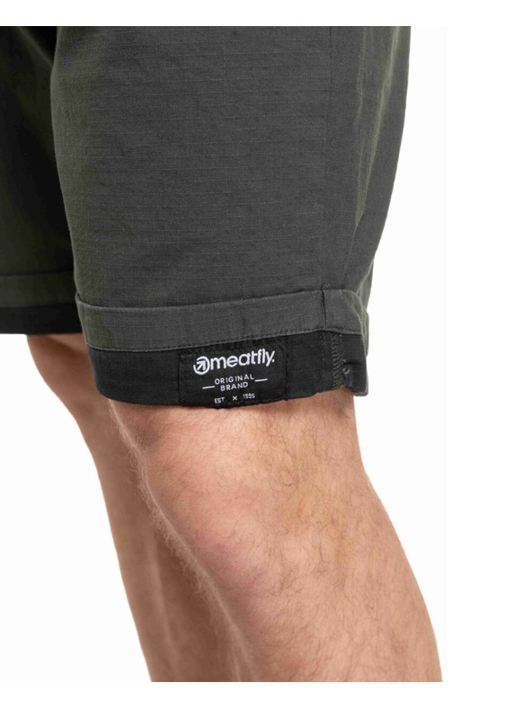 Meatfly Meatfly muške kratke hlače Barry 2.0 Army Green / Black Ripstop