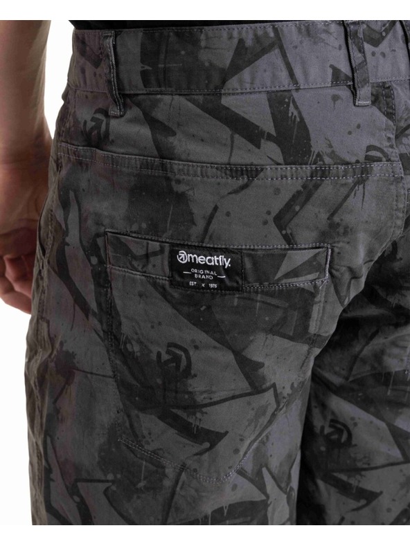 Meatfly Meatfly muške kratke hlače Bobber Graffity 2 Gray