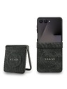 Guess Guess PU Leather 4G Colored Ring Magnetic Zadnji Poklopac za Samsung Galaxy Z Flip 7 Black