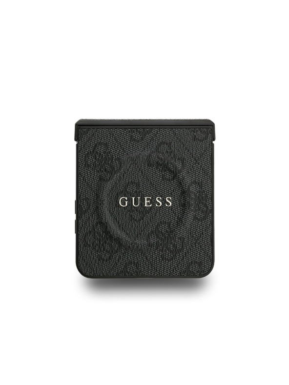 Guess Guess PU Leather 4G Colored Ring Magnetic Zadnji Poklopac za Samsung Galaxy Z Flip 7 Black
