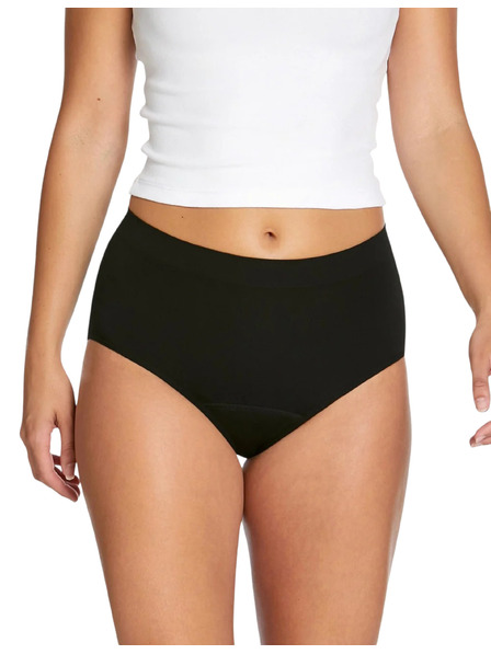 Love Luna Menstrualne gaće Love Luna Seamfree Full Brief crne