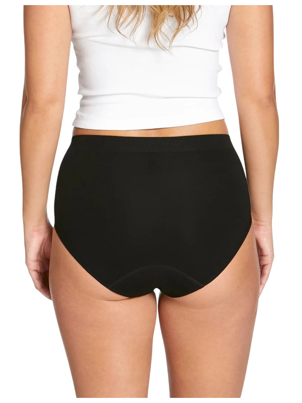 Love Luna Menstrualne gaće Love Luna Seamfree Full Brief crne