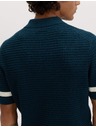 Marks & Spencer Pletena polo majica od čiste pamuka s kontrastnom obrubom Marks & Spencer plava