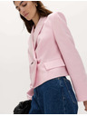 Marks & Spencer Dvoredan blazer slobodnog kroja s sadržajem lana Marks & Spencer ružičasta