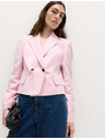 Marks & Spencer Dvoredan blazer slobodnog kroja s sadržajem lana Marks & Spencer ružičasta