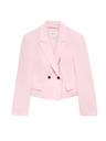 Marks & Spencer Dvoredan blazer slobodnog kroja s sadržajem lana Marks & Spencer ružičasta
