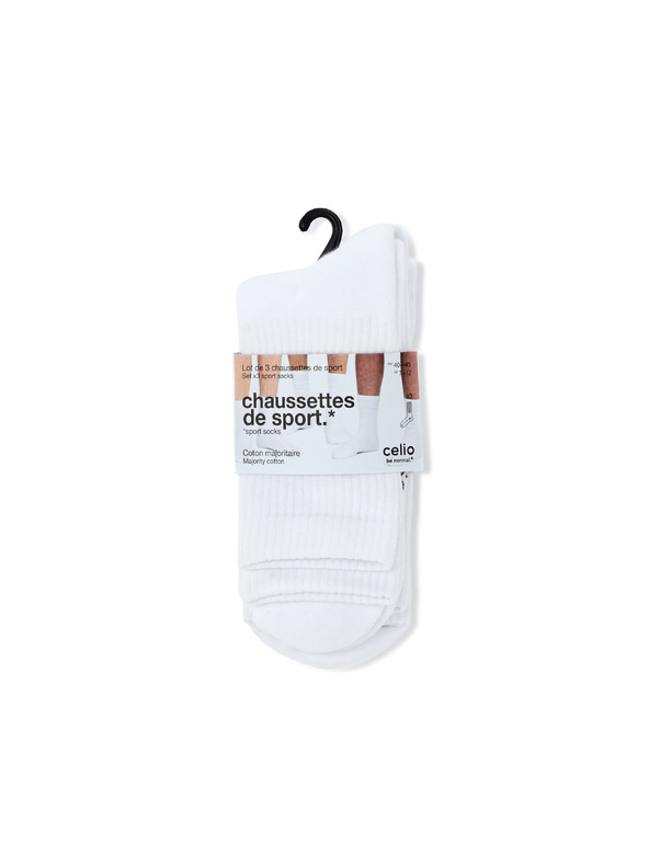 Celio Set od 3 para visokih čarapa Lisospor3c