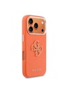 Guess Guess PU Grained 4G Resin Metal Logo Stražnja Futrola za iPhone 17 Pro Orange