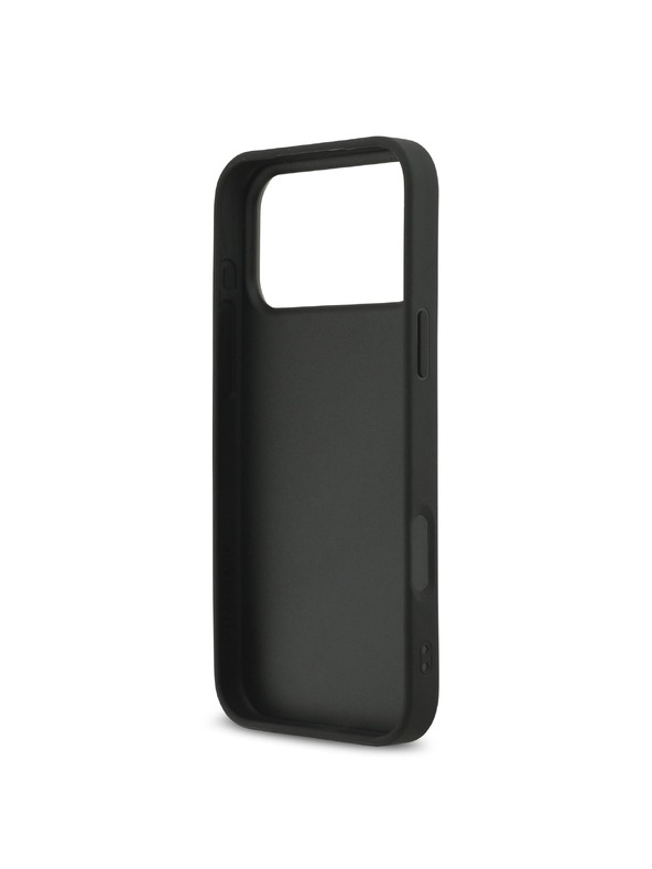 Karl Lagerfeld Karl Lagerfeld Fixed Glitter Metal Ikonik Stražnja Futrola za iPhone 17 Pro Max Black