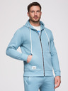 Ombre Clothing Muški donji dio odijela: duks s kapuljačom i zatvaračem + hlače s ravnim nogavicama – svijetlo plava V7 Z23 Ombre Clothing