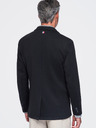 Ombre Clothing Muška sako SLIM od pletenine s finom strukturom – crna V2 M165 Ombre Clothing