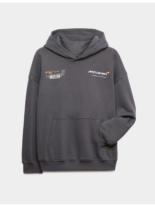 Marks & Spencer Hoodie s grafikom McLaren™ i visokim sadržajem pamuka (2-16 godina) Marks & Spencer siva