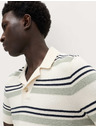 Marks & Spencer Bukle polo košulja s istaknutim prugama s visokim udjelom pamuka Marks & Spencer kremasta