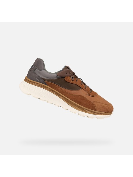Geox Smeđe muške tenisice Geox Spherica Actif X1