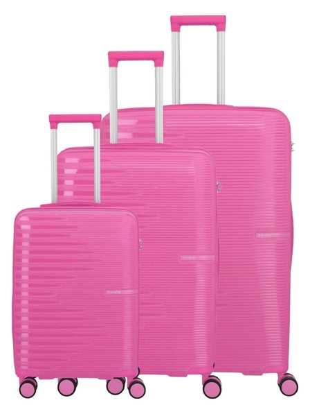Travelite Set putnih koffera Travelite Pacific S,M,L Pink