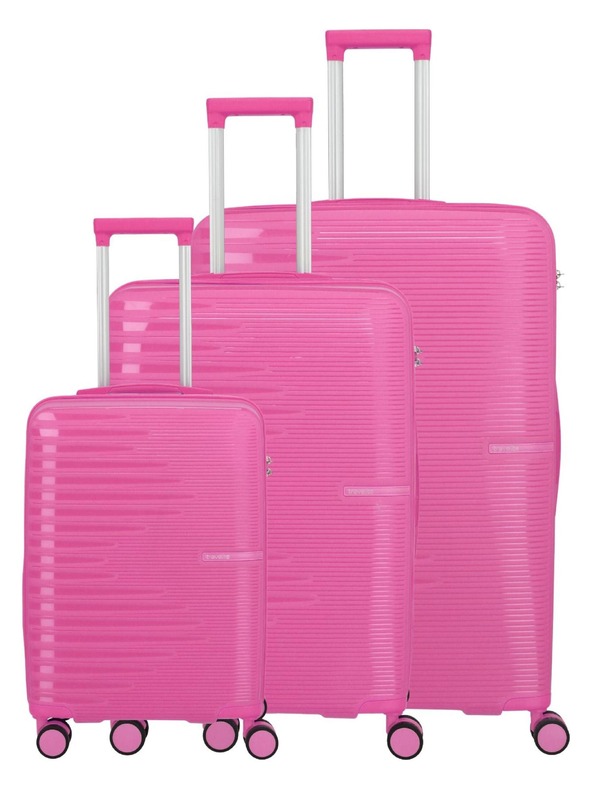 Travelite Set putnih koffera Travelite Pacific S,M,L Pink
