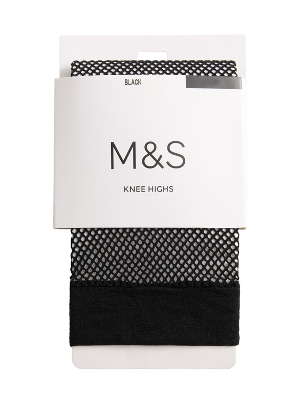 Marks & Spencer Mrežaste čarape do koljena Marks & Spencer crna