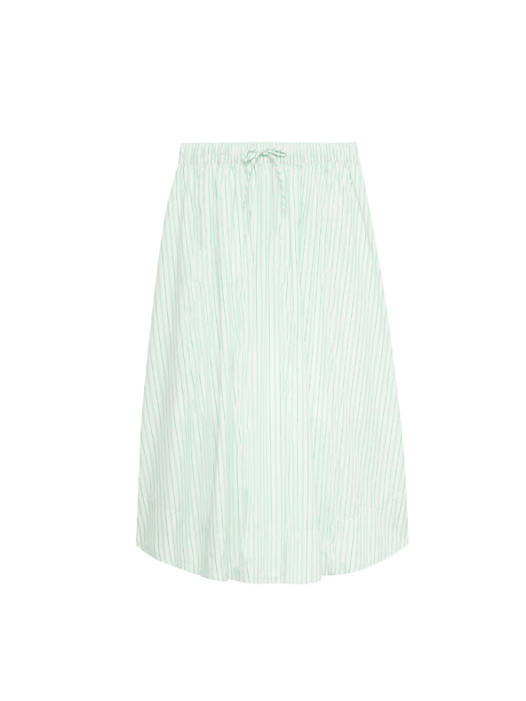 Marks & Spencer Prugasta midi kružna suknja od čiste pamuka Marks & Spencer zelena