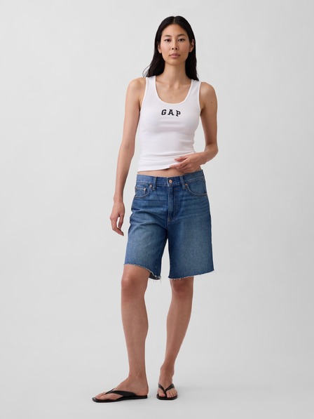 GAP Rebrasta majica bez rukava s logom GAP