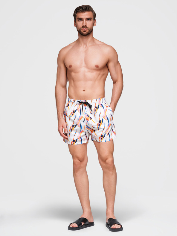 Ombre Clothing Narančasto-bijeli muški kupaći kostimi s uzorkom Ombre Clothing