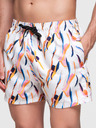 Ombre Clothing Narančasto-bijeli muški kupaći kostimi s uzorkom Ombre Clothing