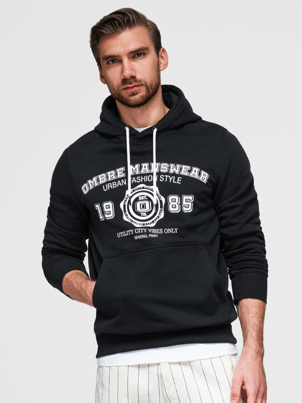 Ombre Clothing Muška majica s klokanom i Ombre Clothing printom