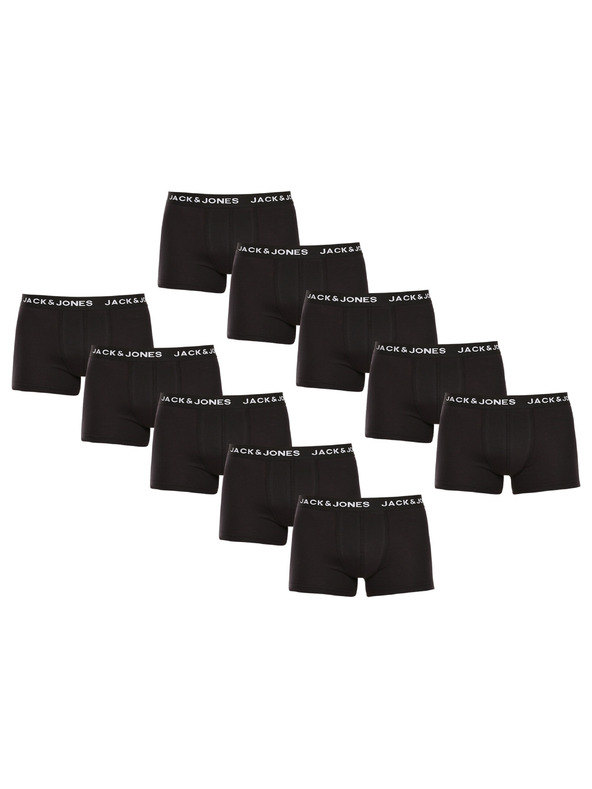 Jack & Jones Set od deset - muške bokserce Jack and Jones crne