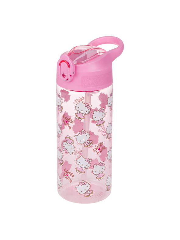 BAAGL  BAAGL Tritanova boca za piće sa slamkom Hello Kitty Sweet Leopard, 500 ml