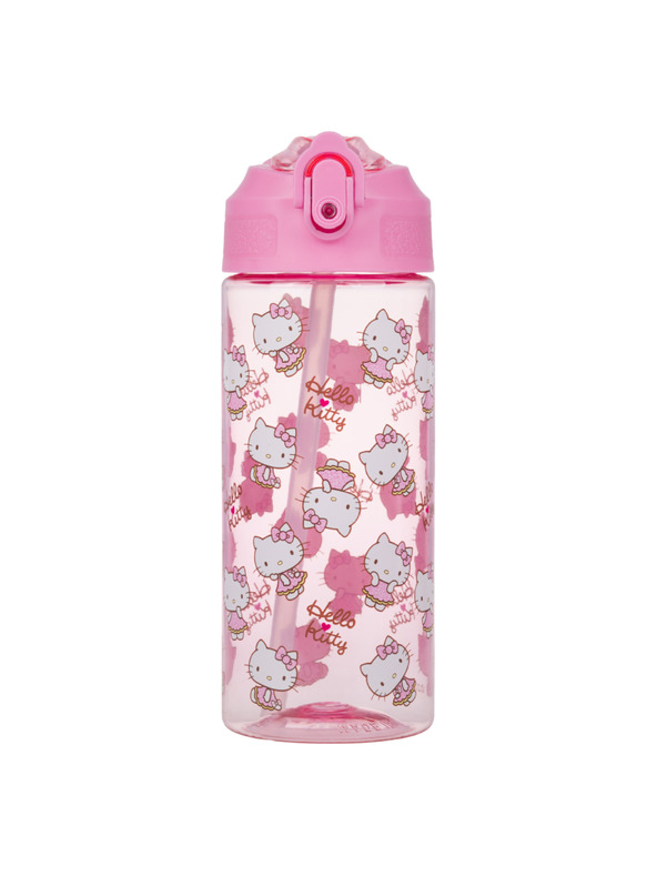 BAAGL  BAAGL Tritanova boca za piće sa slamkom Hello Kitty Sweet Leopard, 500 ml