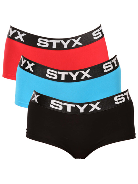 Styx Komplet od tri - ženske gaće Styx s nogavicama u više boja