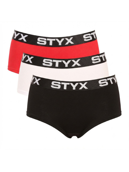 Styx Komplet od tri - ženske gaće Styx s nogavicama u više boja