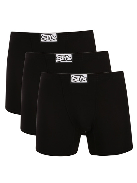 Styx Setovi od tri - muške bokserice Styx long klasični elastični crne