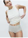 Marks & Spencer Kratke gaćice visokog struka s printom, od pamuka Lycra™, 5 kom. Marks & Spencer siva