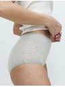 Marks & Spencer Kratke gaćice visokog struka s printom, od pamuka Lycra™, 5 kom. Marks & Spencer siva