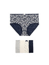 Marks & Spencer Kratke gaćice visokog struka s printom, od pamuka Lycra™, 5 kom. Marks & Spencer siva