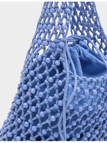 Marks & Spencer Ručna torba s koraljima Macrame Marks & Spencer plava