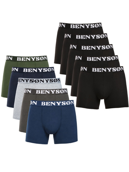 Benysøn Set od deset - muške boksarice Benysøn višebojne (4001/4004)