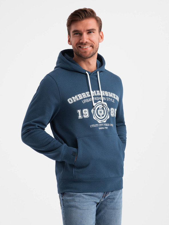 Ombre Clothing Muška majica s klokanom i Ombre Clothing printom