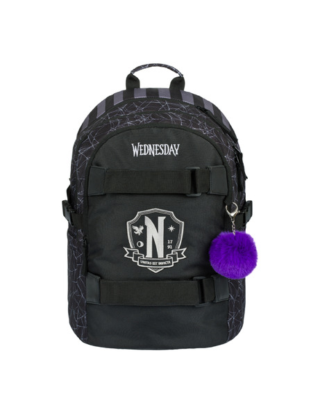 BAAGL  Black 3 SET Skate Wednesday Nevermore: ruksak, pernica, torba Baagl
