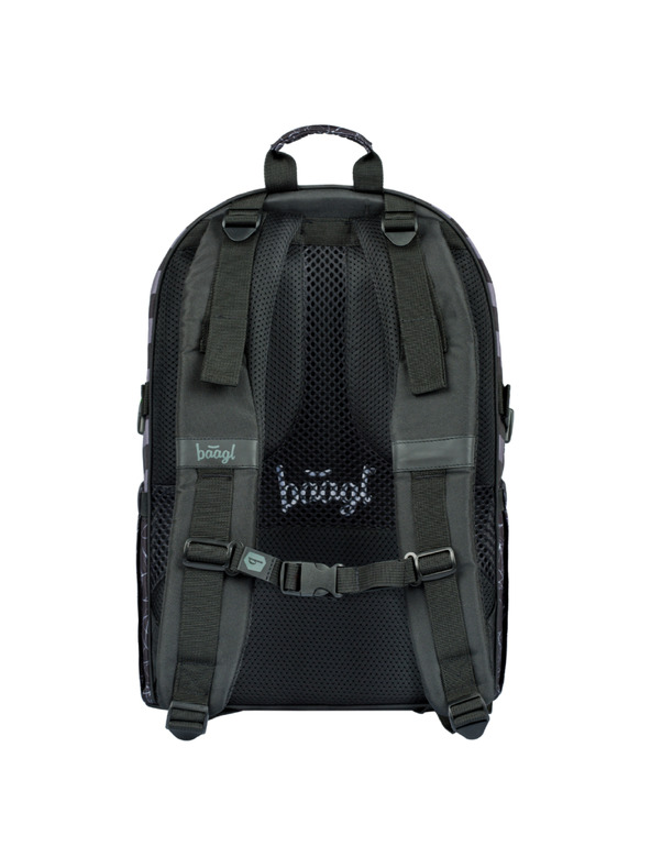 BAAGL  Black 3 SET Skate Wednesday Nevermore: ruksak, pernica, torba Baagl