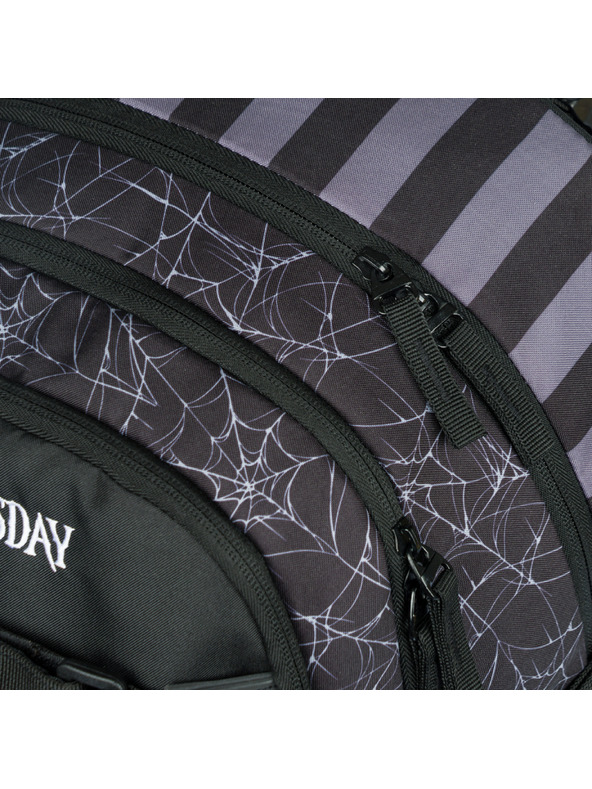BAAGL  Black 3 SET Skate Wednesday Nevermore: ruksak, pernica, torba Baagl