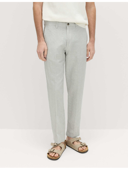 Marks & Spencer Chino hlače od lanenog miješanca, normalno kroj Marks & Spencer siva