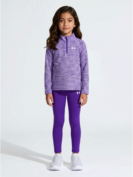 Under Armour Djevojački set Under Armour UA 1/4 ZIP LEGGING SET-BLU