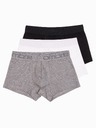 Ombre Clothing Muške pamučne bokserice s logom - 3 kom u mix V2 U532 Ombre Clothing