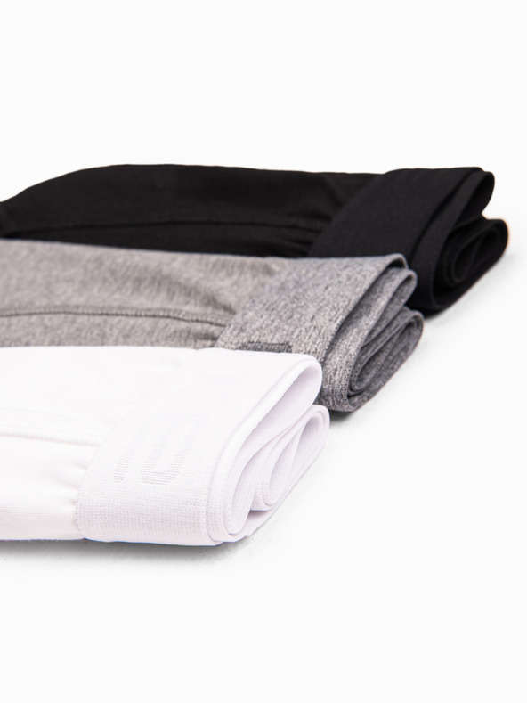 Ombre Clothing Muške pamučne bokserice s logom - 3 kom u mix V2 U532 Ombre Clothing