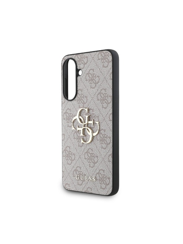 Guess Guess PU 4G Metal Logo Stražnja krovna zaštita za Samsung Galaxy A36 Pink
