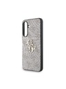 Guess Guess PU 4G Metal Logo Stražnja krovna zaštita za Samsung Galaxy A36 Pink