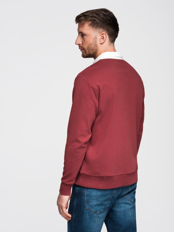 Ombre Clothing Ombre Clothing Muška majica s vinski ovratnikom