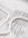 Ombre Clothing Muške hlače od viskoznе i lana sa prugama – slomljena bela V1 OM-PACP-0311 Ombre Clothing
